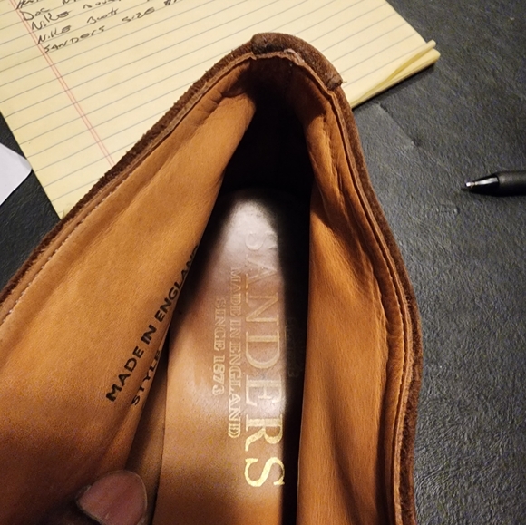 Made in England Sanders mens shoes. - Picture 2 of 6